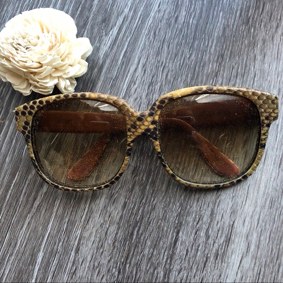Emmanuelle Khanh Python skin Sunglasses! - Picture 2 of 7